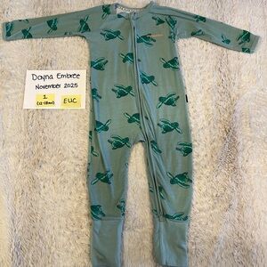 Bonds wondersuit Green Turtle Print Kids zippy
